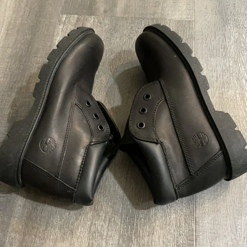 timberland classic unisex chukka black ankle boots size 2